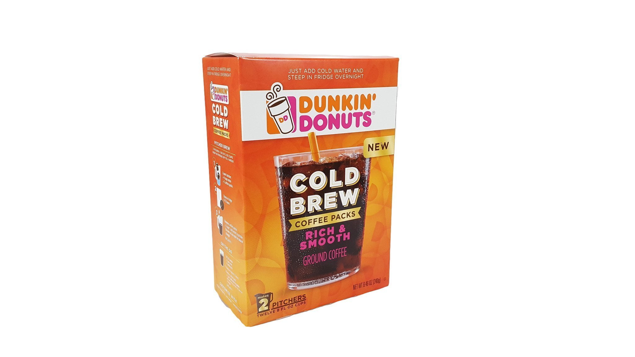 Dunkin' Donuts Cold Brew Coffee Packs 2 Boxes