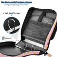 thumbnail image 4 of FORMRS Zipper Binder with Shoulder Strap 2-inch Ring 500 Sheet Capacity File Bag, Gradient Pink Stars, 4 of 5