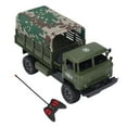 thumbnail image 4 of Camión Militar de Control Remoto, Marco de Cuerpo Reforzado de 4 Canales Autos de Control Remoto de Control Remoto Chasis Abs de Carpa Desmontable Con Luz para Más de 6 Años, 4 of 7