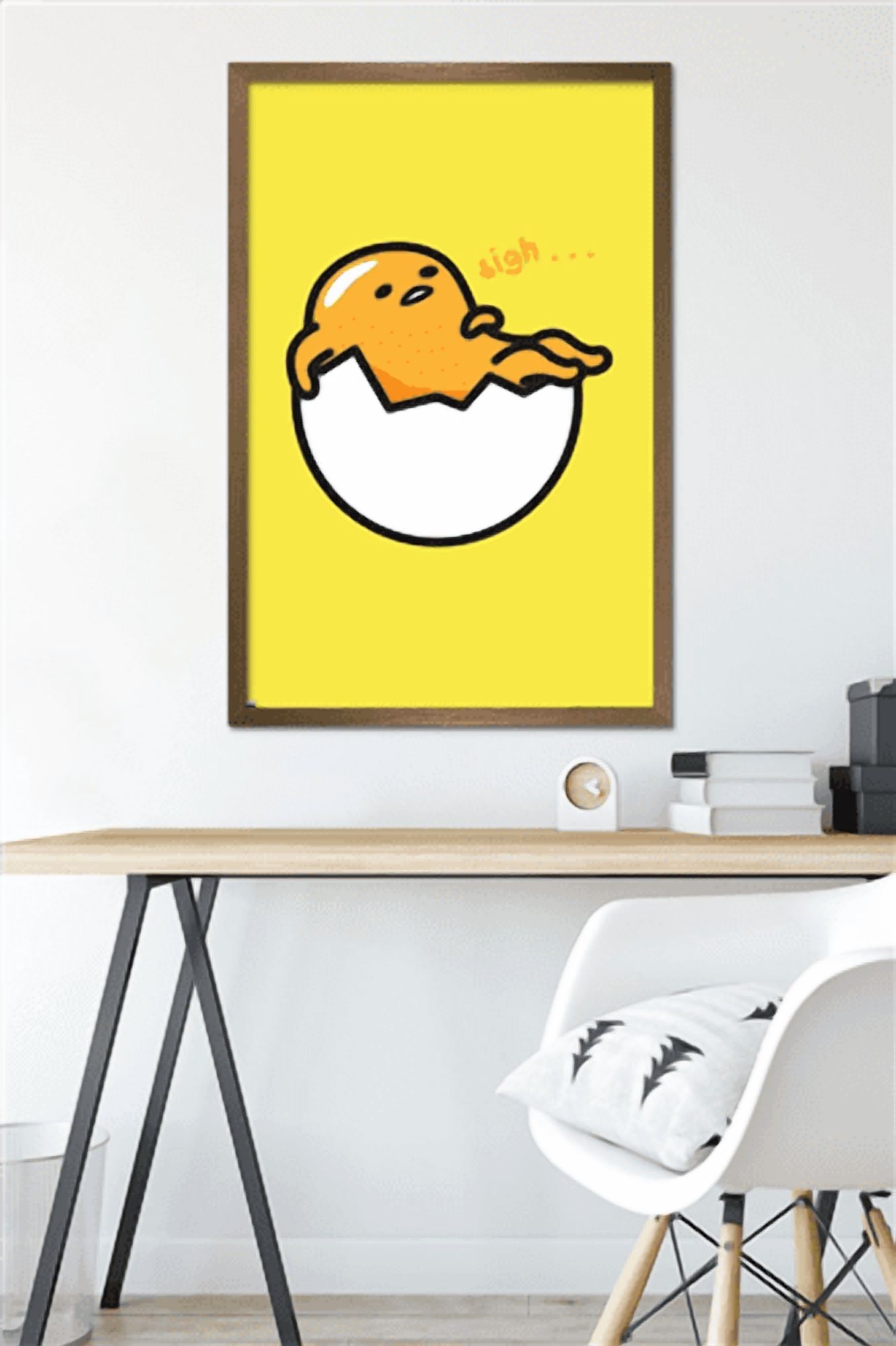 Gudetama - Sigh Wall Poster, 22.375" x 34" Framed