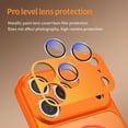 thumbnail image 2 of TECH CIRCLE For iPhone 14 Pro Max PC+TPU Magnetic Case Compatible with MagSafe Wireless Charging Anti-Scratch Luxury Matte Shock-Absorbent Anti-Fingerprint Camera Lens Protector,Orange, 2 of 9