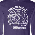 thumbnail image 4 of Inktastic Summer Vacation Mode Pensacola Beach Florida Long Sleeve T-Shirt, 4 of 5