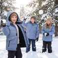 thumbnail image 6 of NEIKU Boys Winter Jacket Waterproof Fleece Lined Hooded Winter Puffy Cotton Coat Outdoor Jacket Gray Green 6-7Y, 6 of 6