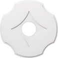 thumbnail image 1 of Ekena Millwork CMP28PL-07000 28 in. OD x 7 in. ID Square Percival Architectural Grade PVC Contemporary Ceiling Medallion, 1 of 1