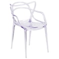 thumbnail image 3 of Lot de 4 pièces - Chaise auxiliaire empilable transparente de la série Nesting, 3 of 9