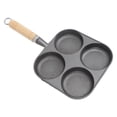 thumbnail image 4 of YAHHU 4‑Hole Egg Frying Pan – Non‑Stick, Easy‑Clean, Multi‑Purpose Breakfast Cooker with Wooden Handle, 4 of 15