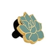 thumbnail image 2 of PinMart's Beautiful Small Succulent Flower Plant Lover Enamel Lapel Pin, 2 of 3