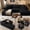 BLACK, variant on 108" Modular Sectional Sofa, L-Shaped Cloud Couch with Chaise, Boneless Sofa with Extra-Wide Deep Seats, Plush Corduroy Fabric Couch for Living Room & Apartment, Black