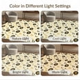thumbnail image 7 of ODIKA 5'x7' Washable Area Rug Vinyl Note Record Retro Disc Repeating Album Round Cd Themed Music Flowing for Dining Room, Under Table, Home Office, Non-Slip Chair-Friendly, 7 of 7