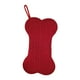 thumbnail image 1 of Calcetines navideños de punto con forma de hueso: rojo, blanco, verde y gris Diseño espacioso para regalos y golosinas Anilla de tela resistente para colgar fácilmente en la repisa de la chimenea..., 1 of 7