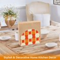 thumbnail image 6 of Yayeee Napkin Holder for Table Kitchen Paper Tissue Organization, Beige Geometric Circles, 6 of 8