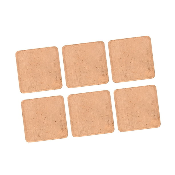 Almohadilla de cobre para disipador de calor cuñas de cobre de alta conductividad térmica de 20x20 mm para computadora portátil ANGGREK Otros