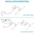 thumbnail image 4 of LEONLITE 3CCT Dimmable LED Picture Light, 2700K/3000K/4000K Selectable, CRI90 Swivel Full Metal Picture Frame Light for Wall Art,, 4 of 8