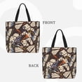 thumbnail image 3 of Vsdgher Vector Butterflies print Tote Bag for Women Shoulder Bag with Zipper Large Shoulder Bag Handle Handbag Portable Washable for Travel, Work, 3 of 8