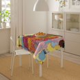 thumbnail image 4 of Wukai Beautiful African Woman Waterproof Tablecloth for Kitchen Dining, Fits Square Tables for 2-4 Seats -54"x54", 4 of 7