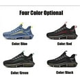 thumbnail image 5 of Men's Mesh Air Cushion Sneakers Orthopedic Travel Plimsolls,Fashion Lace up Lightweight Non Slip Shock-Absorbing Breathable Comfort Gym Jogging Tennis Walking Work Running Shoes, 5 of 8