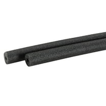 Uxcell Foam Tube Sponge Protective Sleeve Heat Preservation Black Sleeve 5mm(0.2 Inch) ID for Pipe Insulation 2Pack