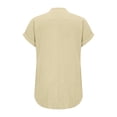 thumbnail image 6 of Vinsonshop Women's Polo Shirts Short Sleeve V Neck Summer Tops Business Casual Collared Shirts Loose Tees (S-3XL), 6 of 9