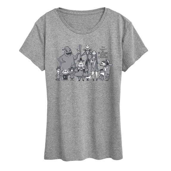 The Nightmare Before Christmas - Lineup Short Sleeve Graphic T-Shirt