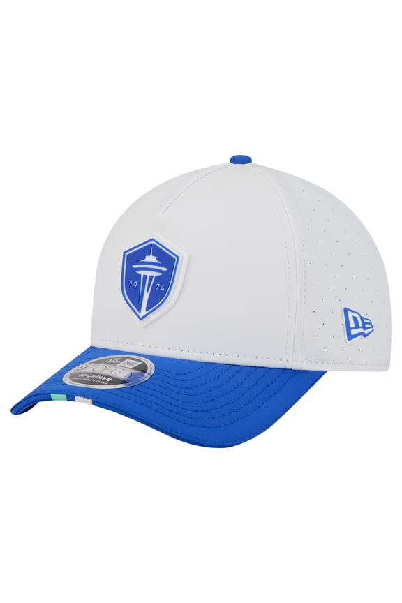 Men's New Era  White Seattle Sounders FC 2026 MLS Kick Off 9FORTY M-Crown A-Frame Adjustable Hat
