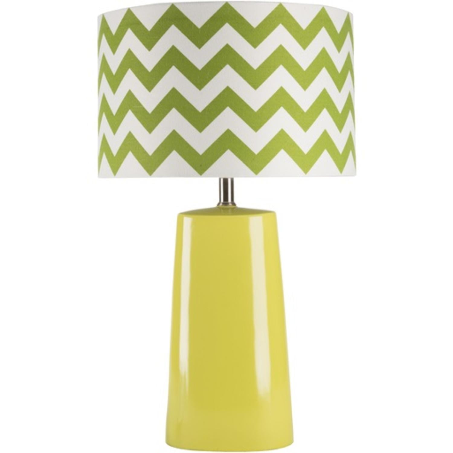 lime green table lamp