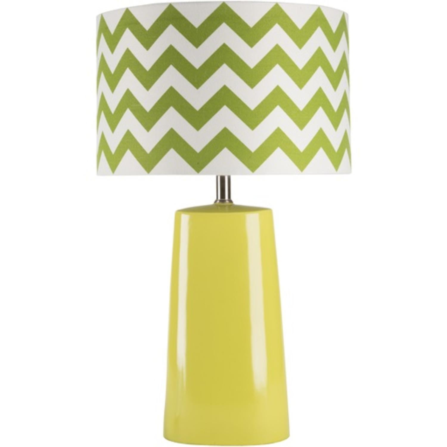 lime green table lamp shade