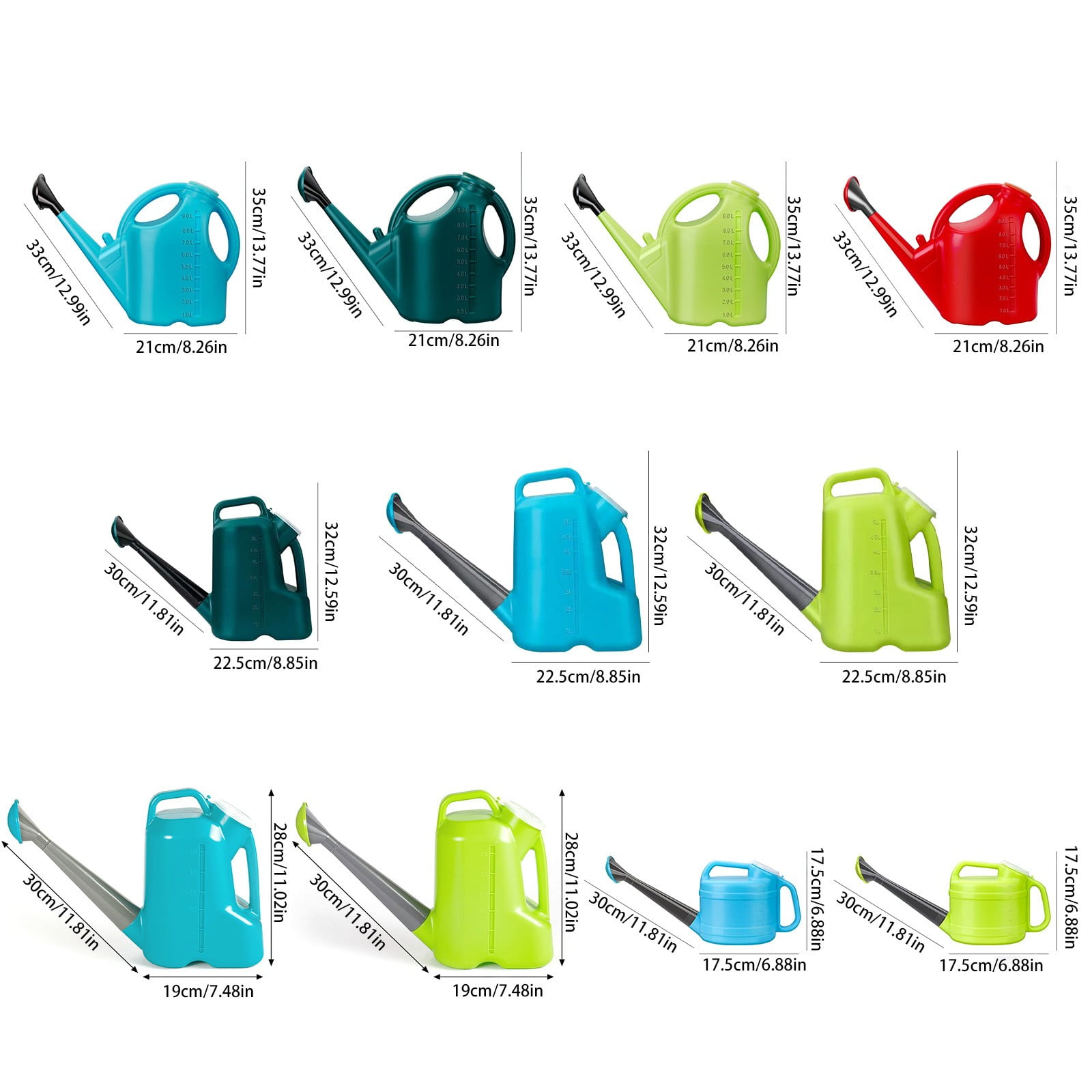 (Clearance) BNNG 9L Watering Can for All Plants, Big Volume Watering Can for Plants with Removable Head, Garden Watering Cans for Indoor&Outdoor Plants
