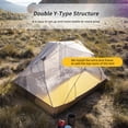 thumbnail image 4 of Tienda de campaña para mochileros Naturehike Mongar para 2 personas y 3 estaciones, gris, 4 of 9