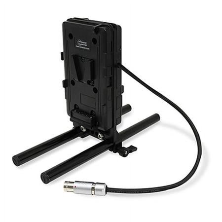 UPC: 0184323005468 | 15mm Rail Mount Cheese Plate with Sharkfin V-Mount Battery Plate and 18  Arri Fischer 2-Pin Cable for Arri Cameras