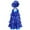 Royal Blue, variant on Jazz Dance Dress for Kids Girls Sequin Tap Latin Dance Leotard Performance Costume and Hat Royal Blue 4
