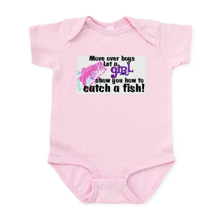 

CafePress - Move Over Boys Fish Infant Bodysuit - Baby Light Bodysuit Size Newborn - 24 Months