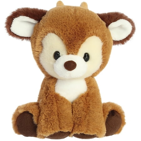 Aurora® Festive Holiday Dashing Reindeer™ Stuffed Animal - Seasonal Cheer - Heartwarming Gifts - Brown 8 Inches
