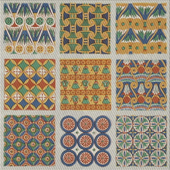 Ahgly Company Indoor Square Patterned Brown Novelty Area Rugs, 3' Square