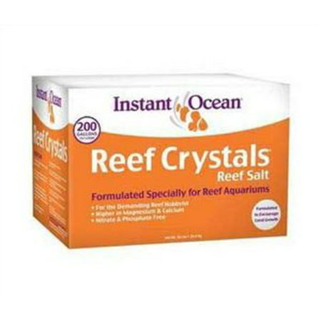 Instant Ocean Reef Crystals Aquarium Sea Salt for Reef Saltwater Aquariums, 200