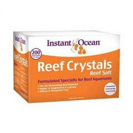 - Instant Ocean Reef Crystals Aquarium Sea Salt for Reef Saltwater Aquariums, 200 gal
