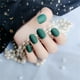 thumbnail image 4 of Uñas postizas de ataúd esmerilado Seitruly 24 piezas cabeza redonda pequeña acrílicas 3aguacate negro verde, 4 of 4