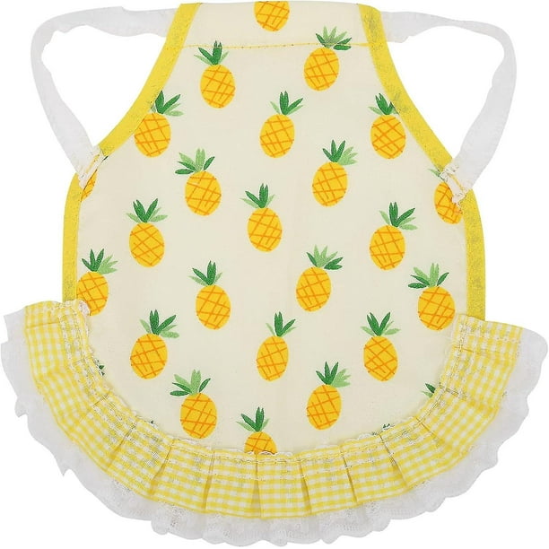 Arnés elástico para pollo, chaleco para mascotas, vestido de gallina de encaje transpirable para pollos, patos, gansos(piña)