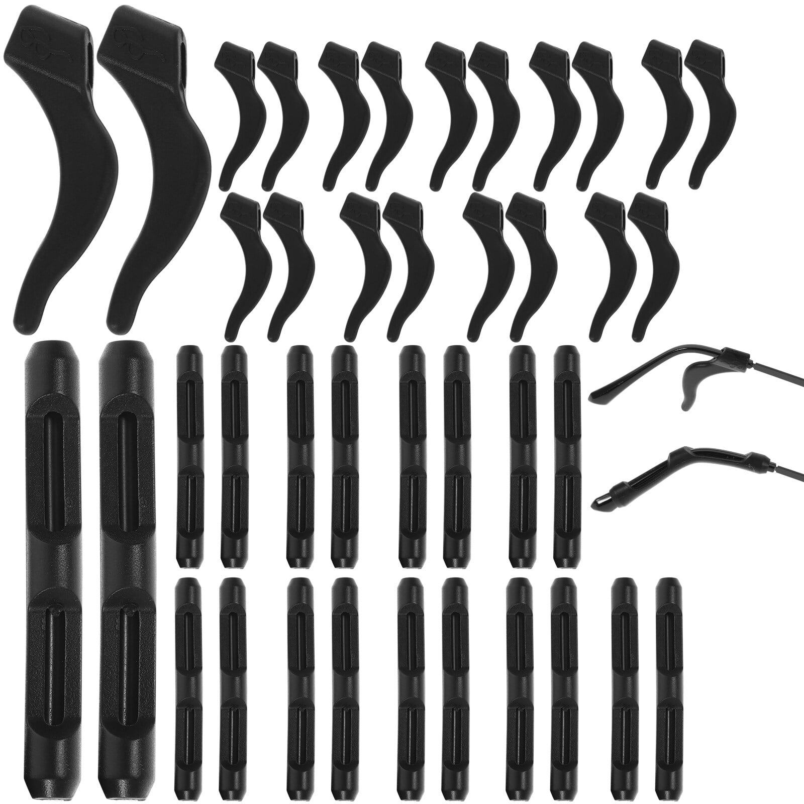 NUOLUX 20 Pairs Eyeglass Ear Cushions Silicone Glasses Ear Grip Temple