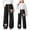 C-Black131, variant on JIAYUE Kids Girls Valentines Day Trousers Bowknot Print High Waisted Straight-Leg Long with Drawstring Girlfriend Slacks For Teens Seasonal Breathable Playwear