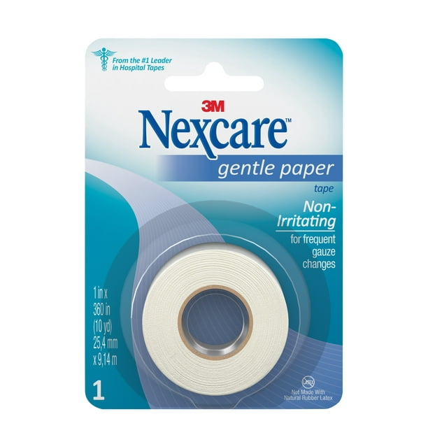 Nexcare Gentle Paper First Aid Tape, 1 in x 10 yds