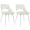 Beige, variant on Mid Century Modern Dining Chairs,Shell Lounge Plastic Side Chair with Soft Padded and Wooden Legs for Dining Room Living Room Bedroom Kitchen Set of 2
