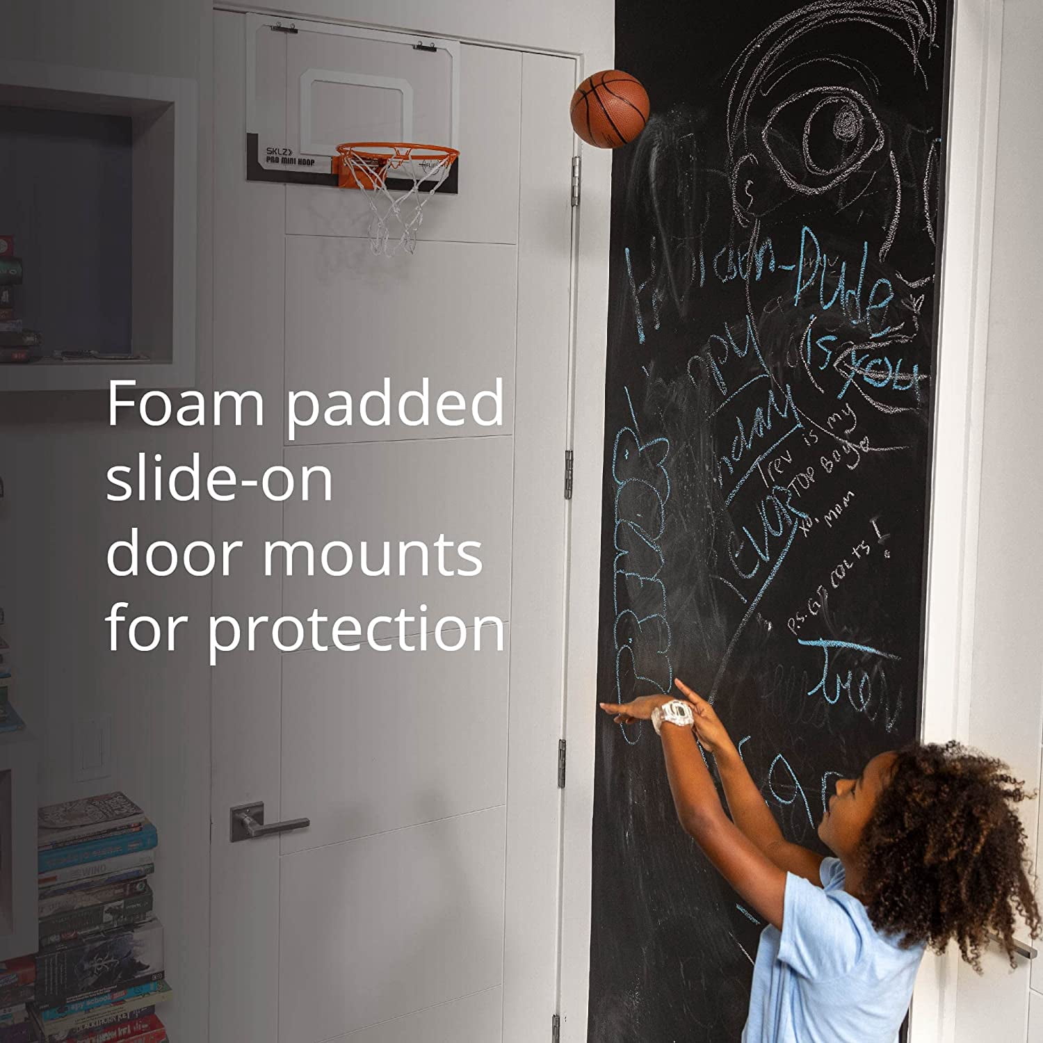 Pro Mini Indoor Basketball Hoop - Over The Door – Portable - Great For Home, Dorms, Offices, and Gifts