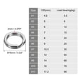thumbnail image 2 of Uxcell 0.63'' Fishing Split Rings Double Flat 304 Stainless Steel Silver Tone 50Pcs, 2 of 5