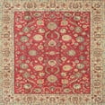 thumbnail image 1 of Ahgly Company Machine Washable Indoor Square Traditional Lava Red Area Rugs, 6' Square, 1 of 7