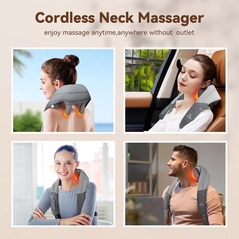 Comfier 4D Deep Tissue Neck Massager, Cordless with Heat photo 6