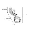 thumbnail image 2 of Low Shank Quilting Guide Presser Foot for Home Sewing Machine, Ruler Foot Attachment for Straight Line Stitching and Pattern Making, Sewing Accessory for Quilters and DIY Projects, 2 of 4