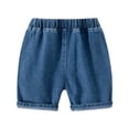 thumbnail image 3 of SILVERCELL Kids Boys Denim Shorts Toddler Girls Summer Jean Short Baby Elastic Waist Casual Short 1-6Y, 3 of 9
