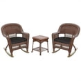 thumbnail image 1 of Afuera Living 3pc Wicker Rocker Chair Set in Honey with Black Cushion, 1 of 1