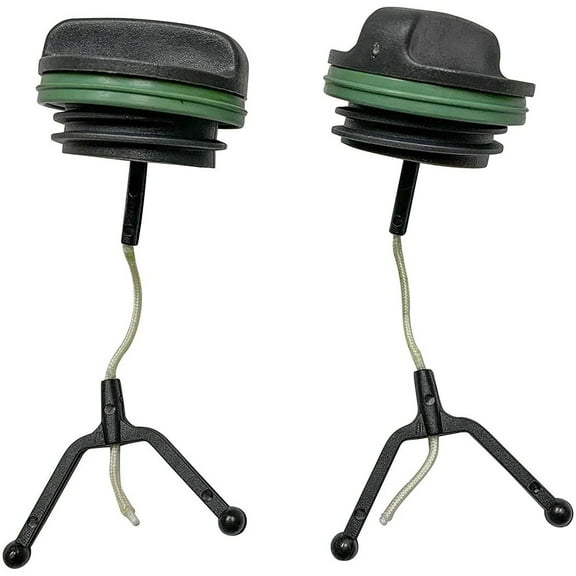 Fuel & Oil Cap (2 Pack) Compatible with Husqvarna 288 365 357 359 390 395 455 Rancher Chainsaw Replacement for Part # 537215202 and 537 21 52-02