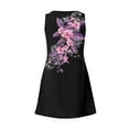 thumbnail image 4 of JULMCOMO Dresses for Women 2024 Casual Dressy V Neck Spring T Shirt Dress Floral Print Beach Cover Up Sleeveless Sundress with Pocket, 4 of 6
